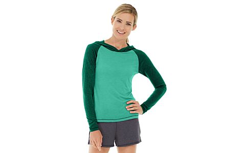 Ariel Roll Sleeve Sweatshirt-L-Green
