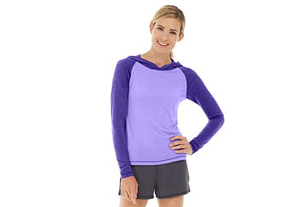 Ariel Roll Sleeve Sweatshirt-M-Purple