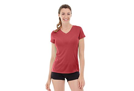 Gabrielle Micro Sleeve Top-S-Red